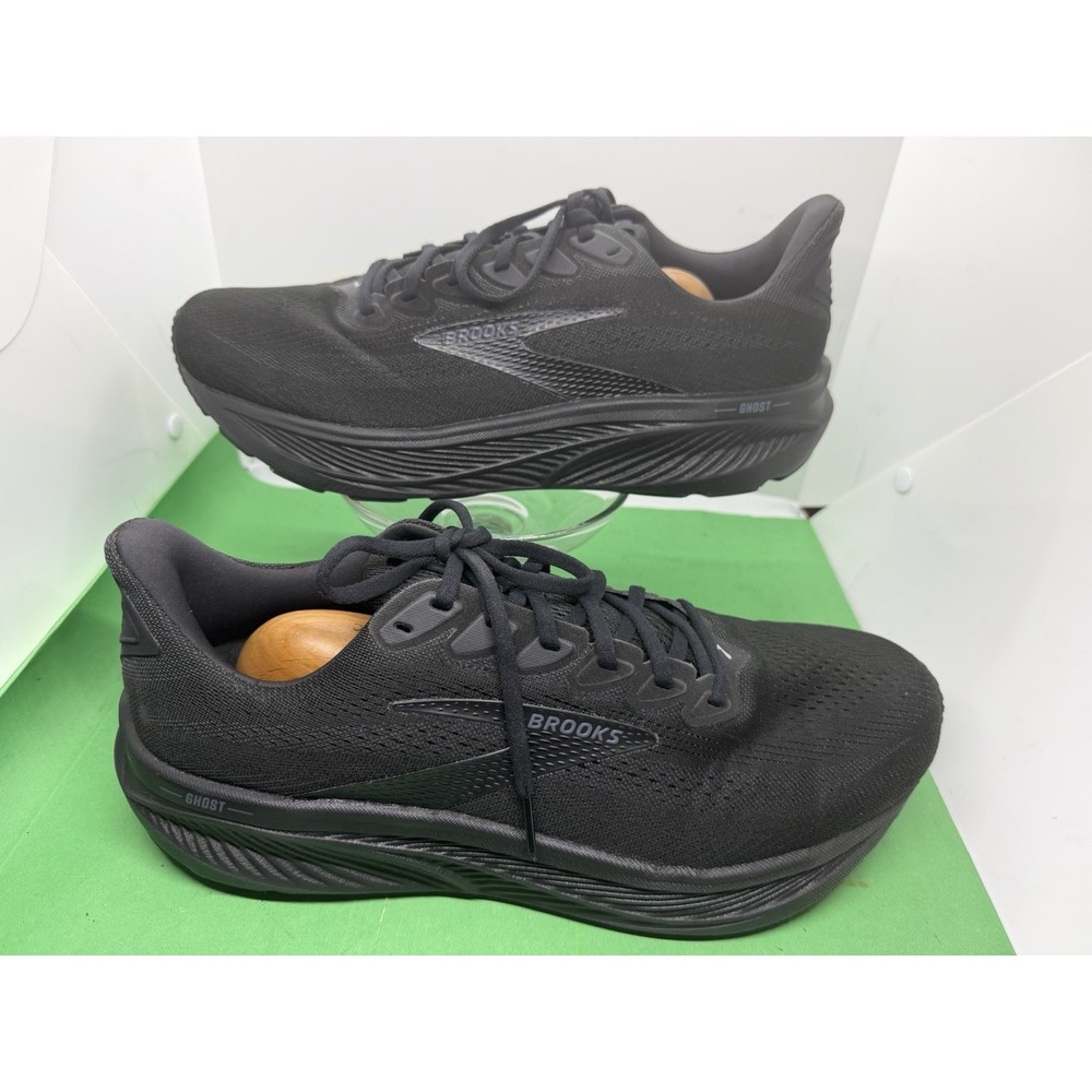 Brooks Ghost 17 Sneakers Mens Size 13, 4E X-Wide Black Running Shoe 1104424E020
